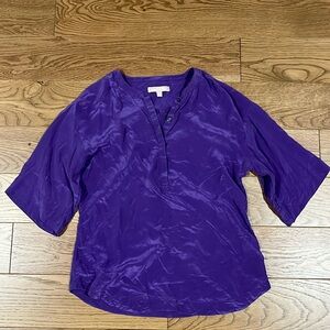 Women’s Purple Banana Republic Silk Blouse Size Small